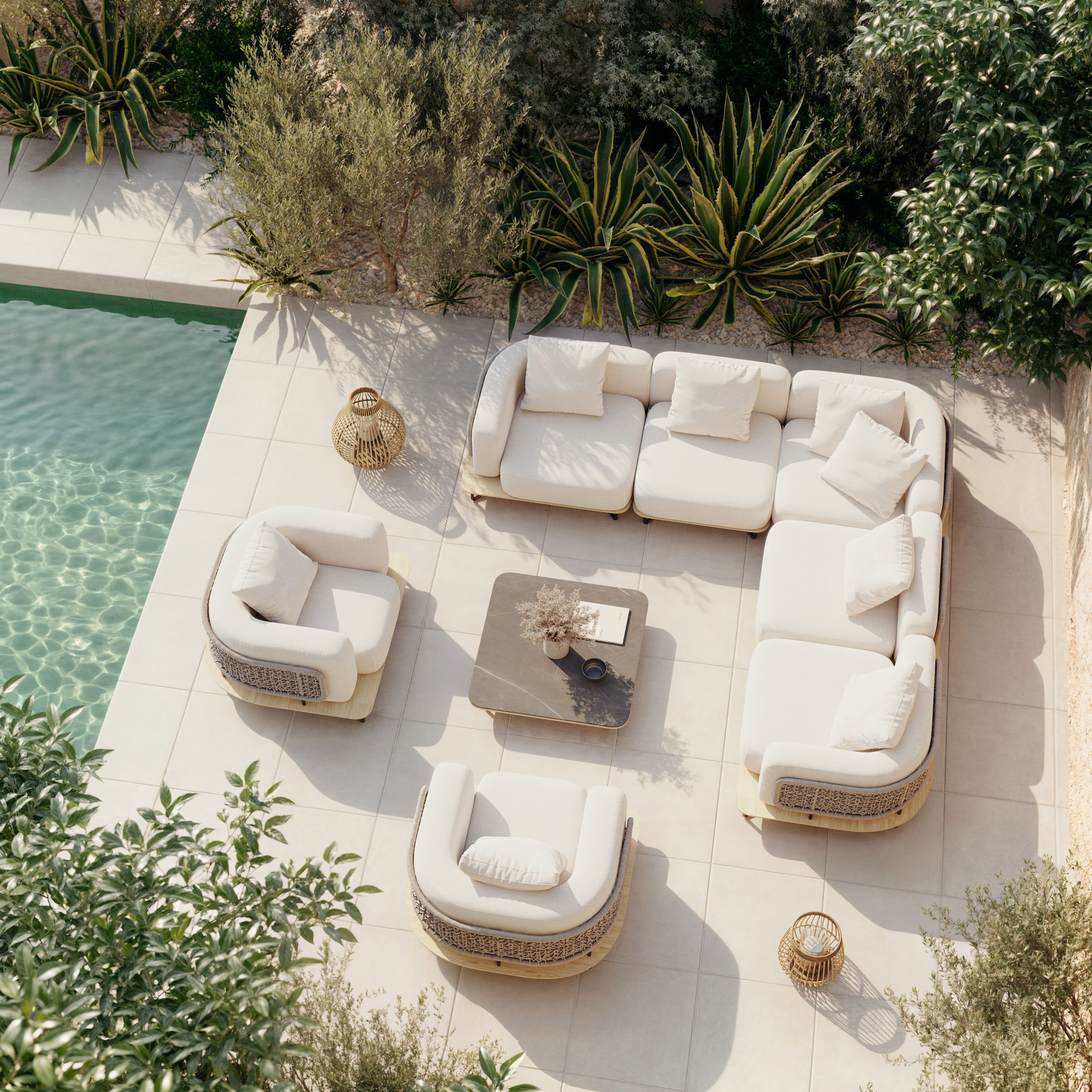Serent Lounge Max (Rope Grau)