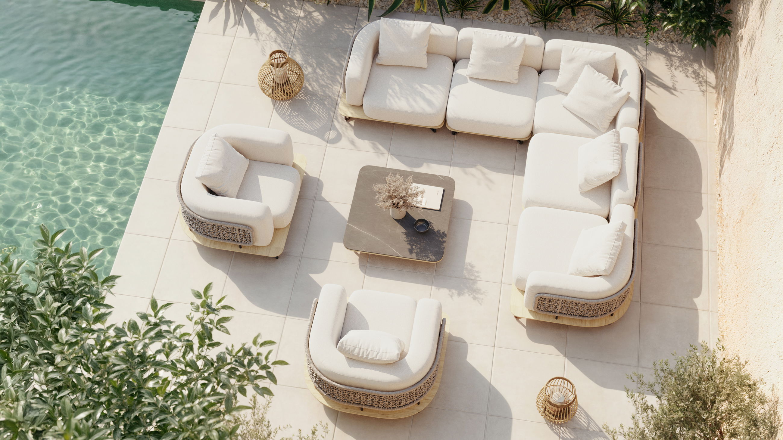 Serent Lounge Max (Rope Grau)