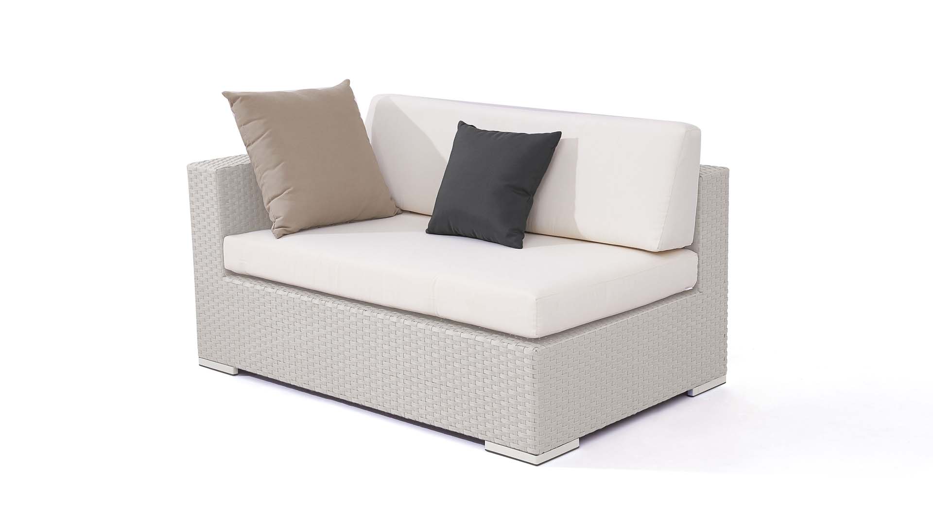 Sofa narożne Cube 140 cm, lewe (szare)