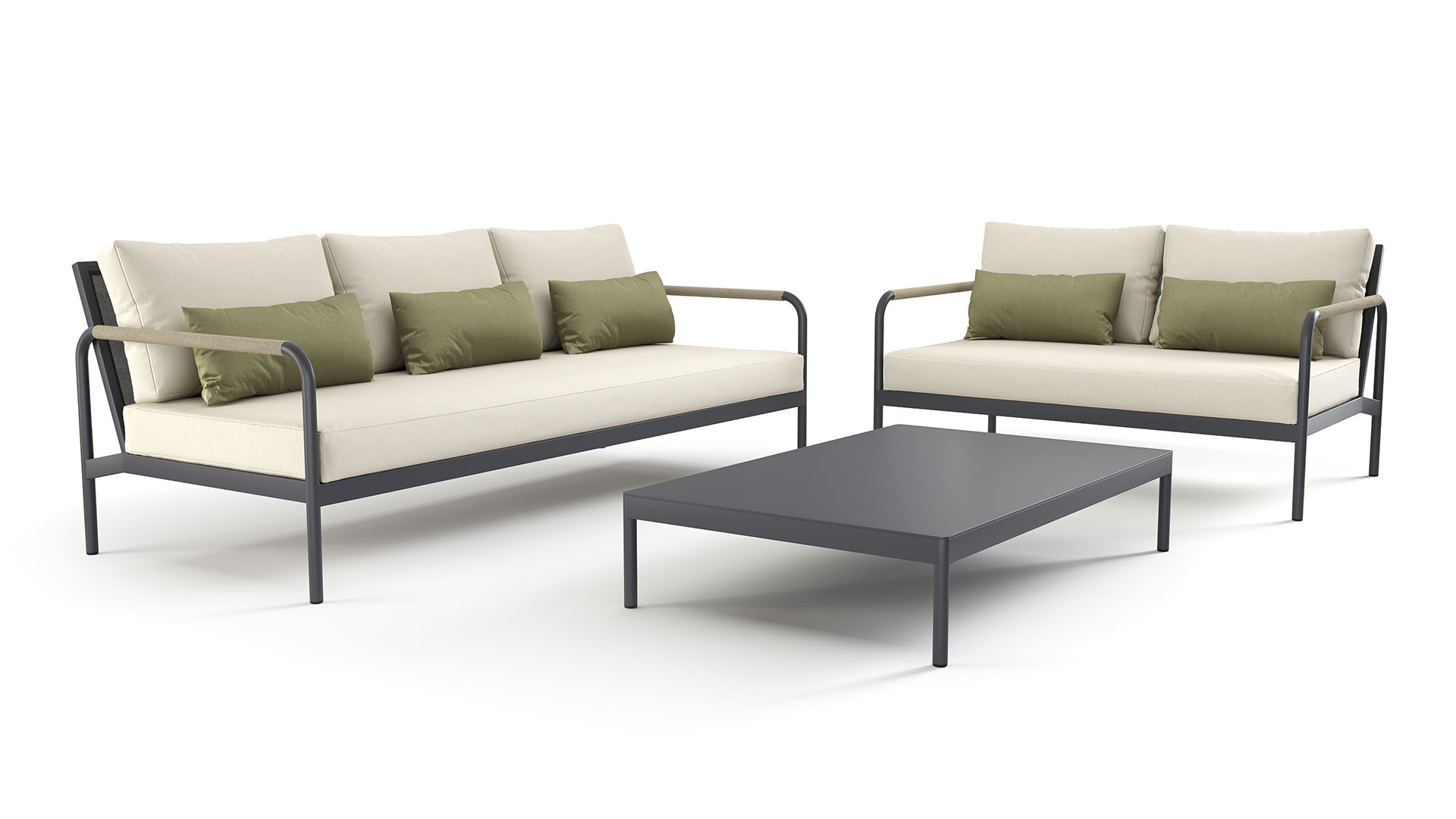 Sofa i stół Lea